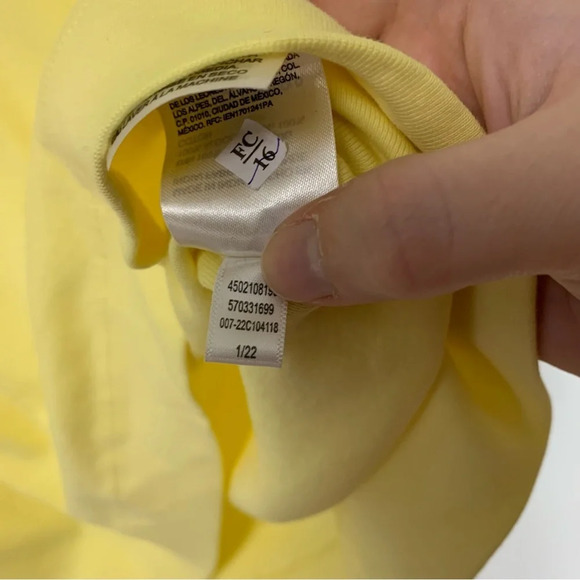 Chicos The Ultimate Tee 100% Cotton Size 2 large) Yellow  Comfort Casual Vibrant - Picture 8 of 8